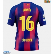 Barcelona Fermin Lopez #16 Hjemmedrakt 2025-26 Kortermet